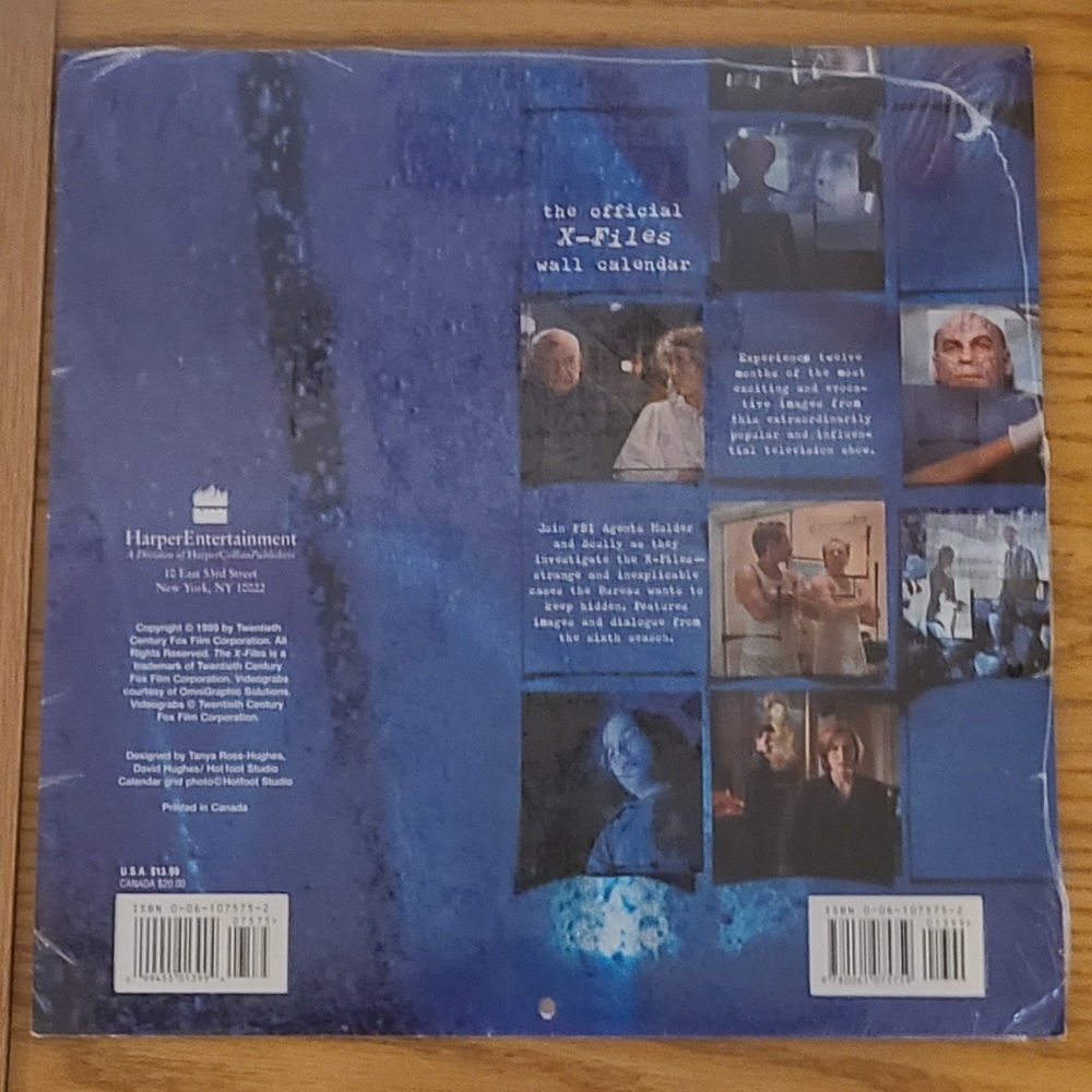 Vintage X-Files Calendar - Picture 3 of 3